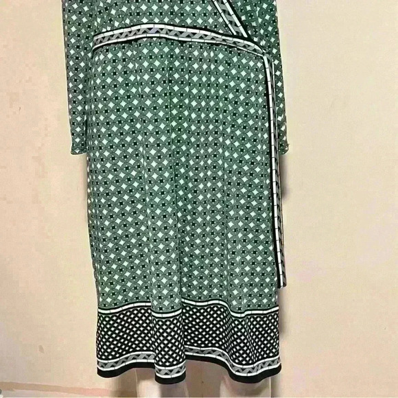 Max Studio Green Blue Geometric Dress - Picture 6 of 11